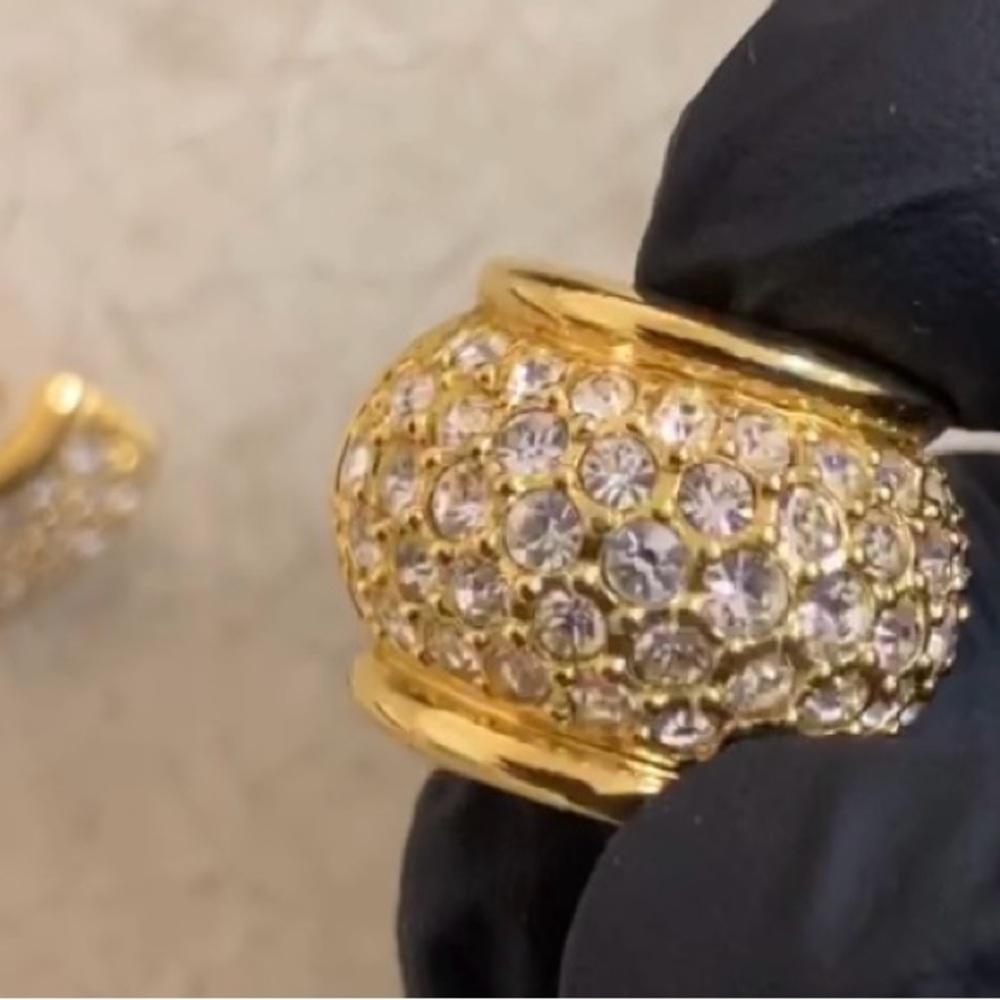 Swarovski | Gold Plated Crystal Embellished Earrings - Picture 4 of 11